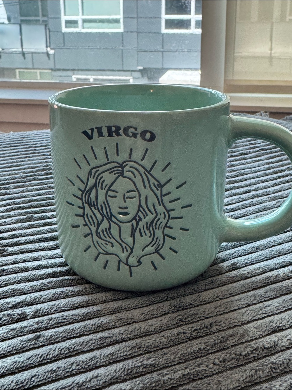 Wild Sage Virgo Astrology Ceramic Coffee Mug - Sage Green